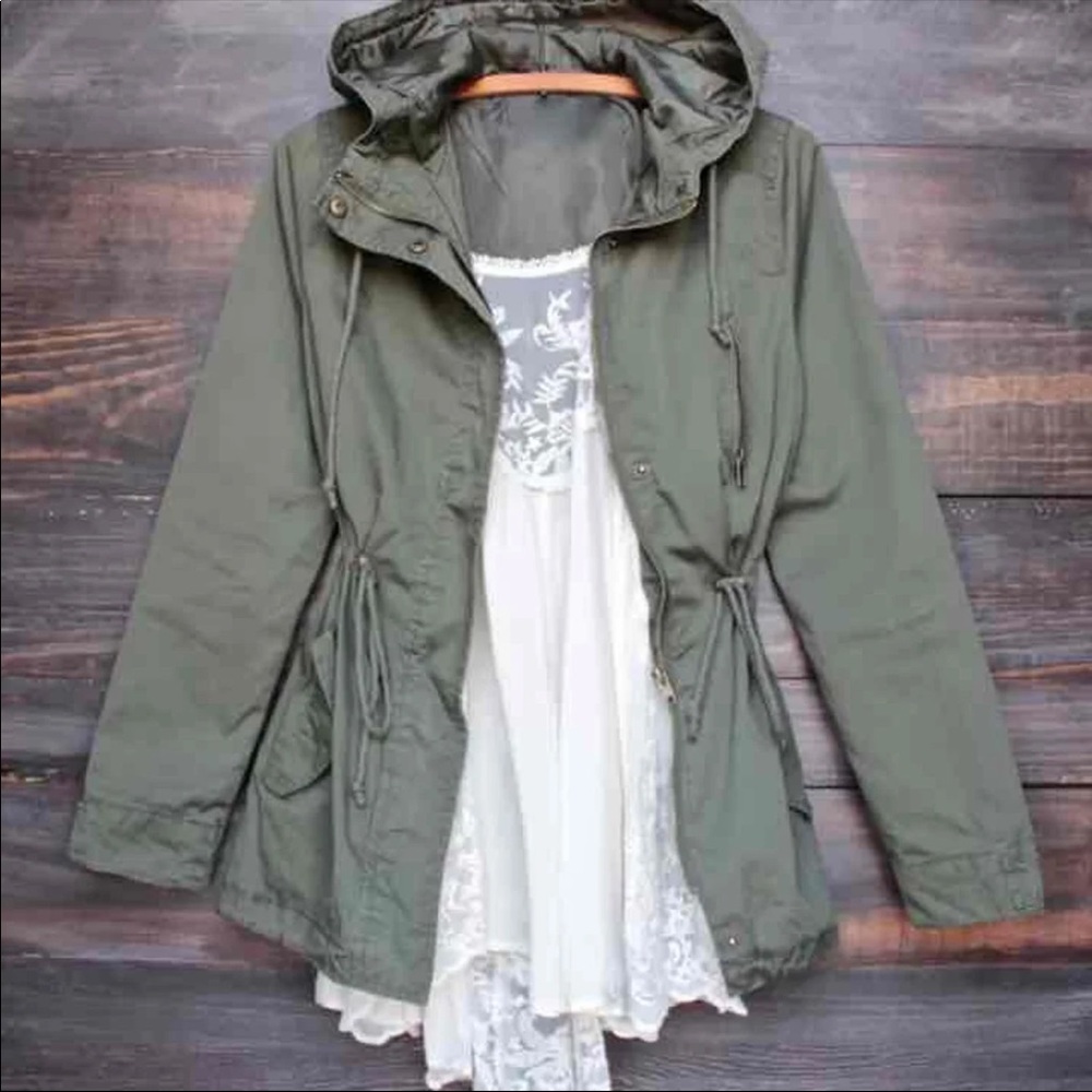 Ambiance Hooded Utility Parka Jacket